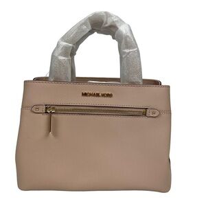 NWT MICHAEL KORS Women’s Small Leather Satchel/Shoulder Handbag Pink Blush color